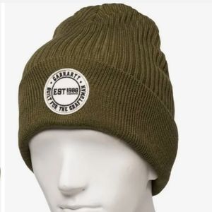Carhartt Men's Green Knit Cuffed Craftsman Patch Beanie NWT